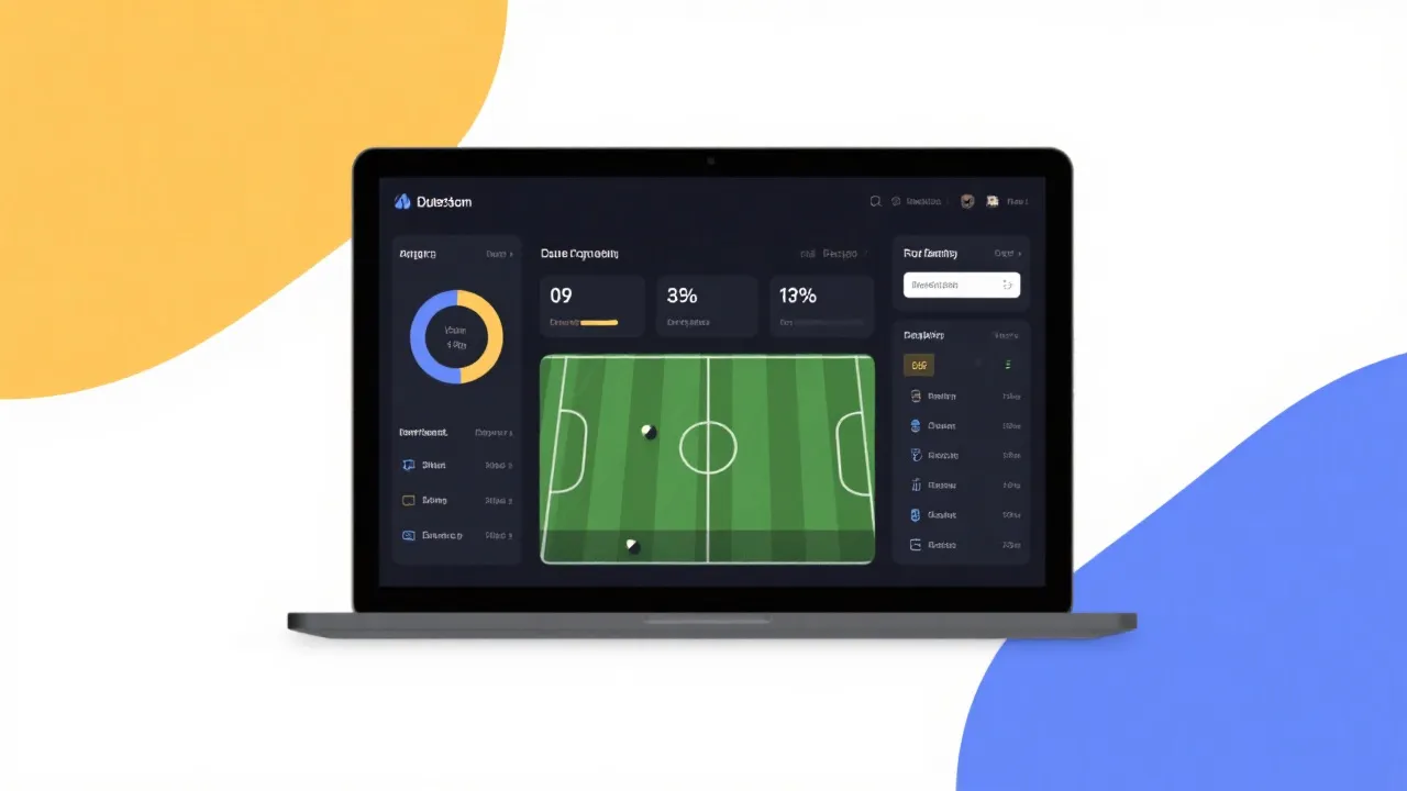 体育数据看板示意