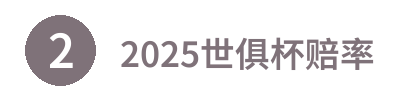 2025世俱杯赔率